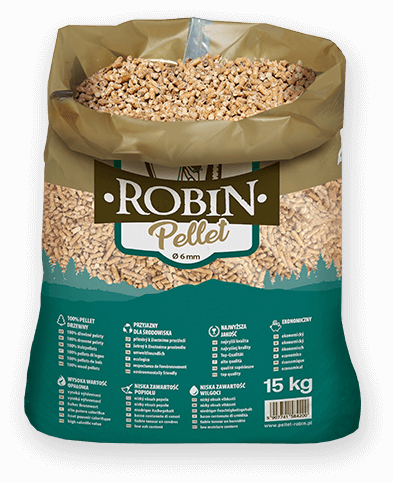 worek pelletu opałowego Robin do kupienia w Krzepicach lub sklepie internetowym